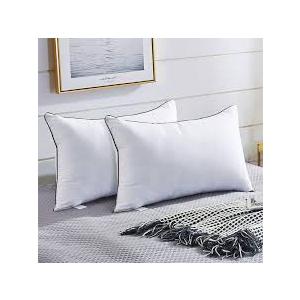 Pillows Queen Size 2 Pack for Sleeping, Soft and Supportive Bed Pillow for Side and Back Sleeper, Down Alternative Hotel Collection Pillows-20 x30