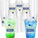 40 Pcs Graduation Cups 2026, 16oz Graduation Plastic Cups, Disposable Congrats Grad Cups, Class of 2026 Grad Party Cups for graduation Party Supplies Tableware Decorations (Blue)