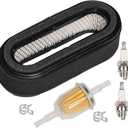 HIFROM 11013-2205 Air Filter Pre Filter Combo with Fuel Filter Spark Plug Kit replacement for FD590V 11013-2114 John Deere 285 320 345 Gx345 Lx279 2500 2500A 2653 2653A M76076 Lawn Mower