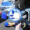 TTRCB 27Pcs Car Detailing Kit, Car Cleaning Kit, Car Detailing Brush Set, Drill Brush Set, Car Detailing Brushes, Car Wash Kit, Car Accessories, Car Cleaning Supplies for Interior, Exterior, Wheels