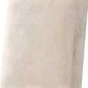 H.VERSAILTEX Velvet Stretch Couch Cushion Cover Plush Cushion Slipcover for Chair Cushion Furniture Protector Seat Cushion Sofa Cover (1 Piece Armchair Cushion Covers, Ivory)