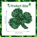 7.9'' St. Patrick's Day Table Decoration Artificial Leaf Clover Shamrocks Wooden Signs Irish Decor Lucky Green Clover for Irish Holidays Party Home Office Window Decor