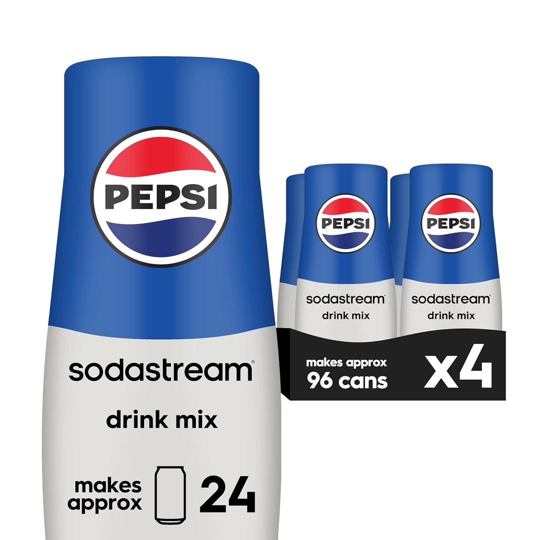 SodaStream Pepsi Beverage Mix (440ml, Pack of 4)