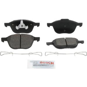 BOSCH BE1044H Blue Ceramic Disc Brake Pad Set With Hardware - Compatible With Select Ford C-Max, EcoSport, Escape, Fiesta, Focus; Mazda 3, 5; Volvo C30, C70, S40, V40 Cross Country, V50; FRONT