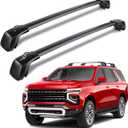 350 LBS Lockable Roof Rack Cross Bars Compatible with 2021-2026 Chevrolet Chevy Tahoe & Suburban/GMC Yukon XL/Cadillac Escalade ESV, Heavy Duty Aluminum Crossbars Cargo Bike Carrier Bars