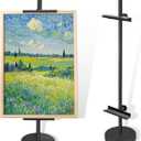 Adjustable Tabletop Easel Stand, Metal Easels for Display, Picture Frame Stand with Heavy Duty Round Base & Non-slip Pads, for Picture, Artwork, Photos,Signs(18in)