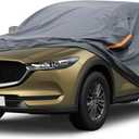 Premium Car Cover Custom Fit Mazda CX-5 CX5 (2012-2025), 16 Layers Heavy Duty Car Cover Waterproof All Weather with Zipper Door for Sun Rain Snow Dust Uv Protection