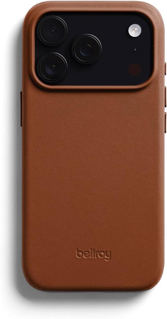 Bellroy Phone Case for iPhone 17 Pro (Leather Phone case) - Rust