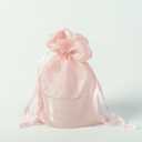 QIANF 20 Pcs Pink Small Organza Bags 4X6 inch for Wedding Favors with Drawstring, Mini Mesh Gift Bags Jewelry Pouch for Candy Bridal Shower Party Favor Baby Shower Christmas