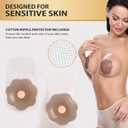 Nippleless Covers, Silicone Breast Lift Reusable Breast Pasties Petals