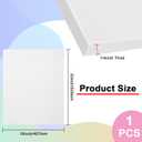 White ABS Plastic Sheet 16" x 20" x 1/4" Thick White Rigid Thermoplastic Sheet (Upgrade Surface) 6MM Flexible High Tensile Large ABS Moldable Plastic Panel for Crafts, DIY, Signs