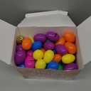 100 PCS Prefilled Easter Eggs with 6 Surprise Golden Eggs & Assorted Toys, Plastic Fillers with Toys for Kid Toddler Boys Girls Party Favors Easter Basket Stuffers
