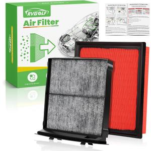 Engine+Cabin Air Filters Set Fit for Subaru Forester 2.5L 2024 2023 2022 2021 2020 2019 Engine Air Filter Replacement Cabin Filter Automotive Accessories# 72880-FL000 16546AA16A