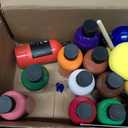 Nicpro 18 Colors Permanent Fabric Paint (8.45 oz, 250 ml) Soft Fabric Paint for Clothes, Non-Toxic Textile Paint for Fabric DIY Crafts, T-shirts, Shoes Jeans Bags Canvas for Adult with Color Wheel