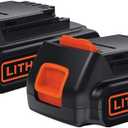 BLACK+DECKER 20V MAX Battery, 3.0Ah Lithium Ion Battery, Extended Runtime, Compatible with Tools, Outdoor Equipment and 20V Vacuums (LBXR20