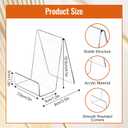 SHENLIU 20 Pack Clear Book Stand, 3x4 Inch Acrylic Easel Stand Book Display Holder, Display Stands for Album, CD, Music Sheets, Plate, Artworks, Phone, Tablet, Magazine, Postcard