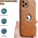 PU Leather Case for iPhone 11 Pro,Full Camera Lens Protection Cover,PU Leather Slim Luxury Business Non-Slip Grip Rugged Shockproof Full Body Protective Case for iPhone 11 Pro (Black)