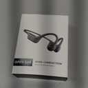 Bone Conduction Headphones - Open Ear Bluetooth 5.4 Wireless Sport Headphones, 10H Playtime, IP55 Sweatproof, Noise-Reduction Mic for Running, Cycling, Hiking, Office Work (Black)