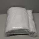 NICETOWN 100% Blackout Window Curtain Panels, Cold and Full Light Blocking Drapes with Black Liner for Nursery, 84 inches Drop Thermal Insulated Draperies (White, 2 Pieces, 52 Wide Each Panel)