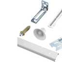 National Hardware and Richelieu Hardware Bi-Fold Door Hardware Sets, 48-Inch and 24-Inch (White)