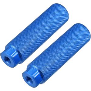 X AUTOHAUX Pair Aluminum Alloy Rear Foot Pegs Footrests Universal for BMX MTB Bike Bicycle Fit 3/8 Inch Axles