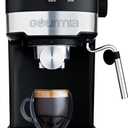 Gourmia 15-Bar Espresso Maker with Powerful Frothing Wand with 1.2L Removable Water Reservoir, Black