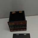 Crafted Classical Retro Wooden Antique Book Tissue Box Cover Square Tissue Holder Dispenser Paper Cover Case Napkin Holder Home Decor for Bathroom Living Room Office car Kitchen (Brown)