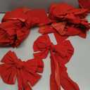 JOYIN 8 Pack Christmas Red Velvet Bows, 26" Long by 10" Wide Decorative Christmas Bows for Wreath Garland Tree Decor, Indoor Outdoor Holiday Decorations