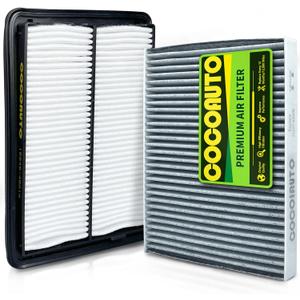 COCOAUTO Engine & Cabin Air Filter Kit for Rogue 2.5L Gas (2014-2020) / 2.0L Hybrid (2017-2019), NOT FOR 1.5L! Fits Rogue Sport 2.0L Gas (2017-2022), Replace CA11858, XA10423, 165464BA1A, 272774BA0A