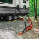Camco RhinoFLEX 10 Camper/RV Sewer Hose Extension - Features Collapsible Design for RV Storage - Includes Pre-Attached Lug & Bayonet Fitting -Heavy Duty Polyolefin & Reinforced w/Steel Wire (39774)