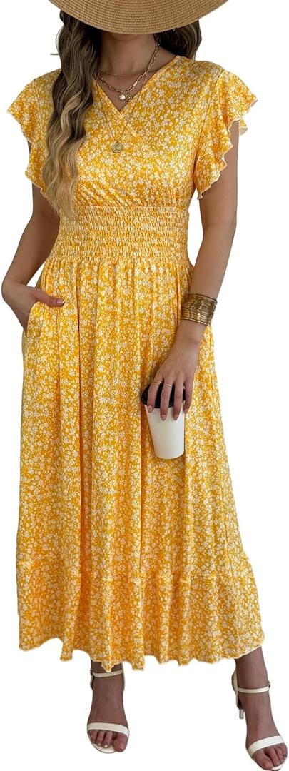 Casual Summer Maxi Dresses for Women (XL)
