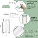 Breastmilk Storage Bottles Collection Bottles, 6oz Wide-Neck Breast Milk Container Compatible for Spectra S1 S2 SG Motif Luna Breast Pumps, Fit for Momcozy Breast Milk Cooler & Fridge, 4 Packs