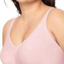 Warners Easy Does It Underarm-Smoothing with Seamless Stretch Wireless Lightly Lined Comfort Bra (Pink)