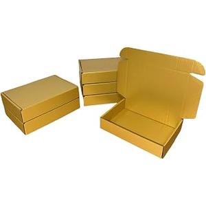 20 Pack 11.8x7.9x3.2 in Gold Shipping Boxes