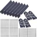 Grill Grate and Flavorizer Bars Heat Deflector Grill Parts for Weber Genesis 2 GS4 Grates 66089 66097, Weber Genesis II E-410, E-435, S-435, SE-410,for Weber 66041, 66033, 66796 Parts