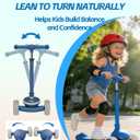 Kids Scooter for Toddlers Ages 2-5, 3 Wheel Scooter with Lean-to-Steer, Adjustable Handlebar, Anti-Slip Deck, Light-Up Wheels, Foldable First Scooter for Boys and Girls