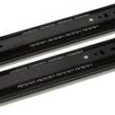 BT9834 12 Inches Full Extension Drawer Slides/Ball Bearing Slide Rail 3 Section Black (1 Pair)