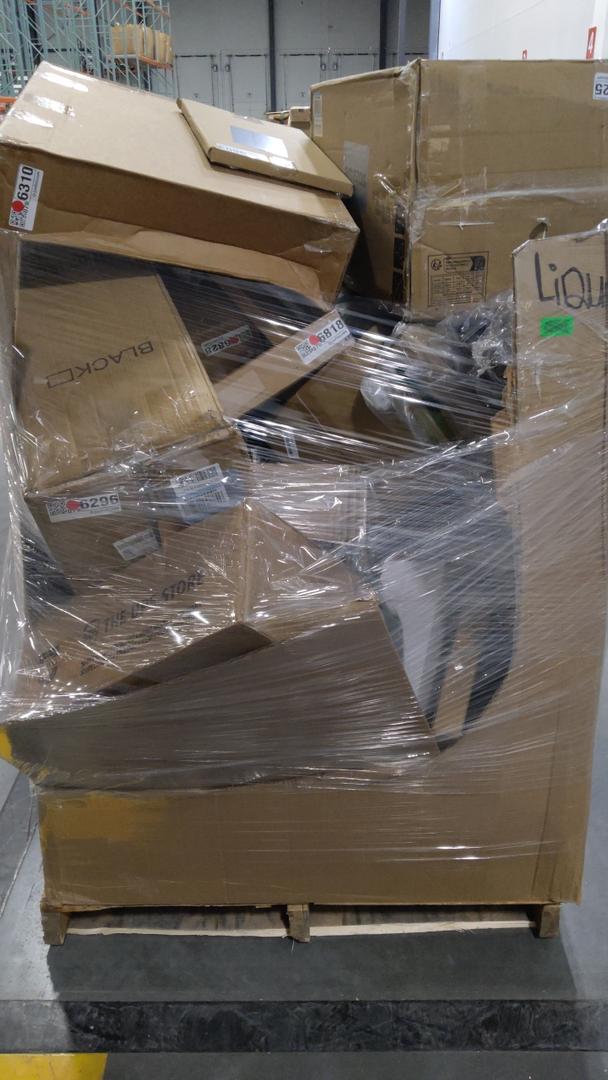 pallet of salvage items