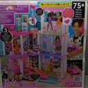 Barbie Dreamhouse (3.75-ft) 3-Story Dollhouse Playset with Pool & Slide, Party Room, Elevator, Puppy Play Area, Customizable Lights & Sounds, 75+ Pieces, Gift for 3 to 7 Year Olds 