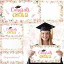 2026 Jumbo Graduation Money Holder, 14 x 8 Inch Graduation Cash Gift Card with Envelope Surprise Grad Congratulations Gift for College High School Grad Party Supplies(Flower)