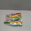 3-Pack Fish-Shaped Catnip Cat Toys  Colorful Plush with Crinkle Sound, Soft & Durable, Interactive Kicker for Cats of All Breeds, Perfect for Play & Exercise, 9.4 inches