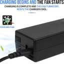 YZPOWER 58.8V 2A Charger 3 Pin XLR Connector for 52V Lithium BatteriesPower Adapter Features HD Display of Current Charging Voltage Smart Shut-Off Fully Charged