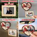 5 x 2 Memorial Photo Ornaments I Am Always with You Ornaments Christmas in Heaven Sympathy Gifts for Loss of Loved One, Wooden Picture Frames, Red Cardinal Decoration for Xmas Tree 2025 HH361