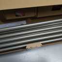 TONIAL 1 Inch Double Curtain Rods for Windows, 72 to 144 Inch, Silver
