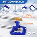 Frost Proof Yard Hydrant,4.25ft Frost Free Outdoor Faucet,Freeze Proof Outdoor Faucet 3/4" Pipe Connection,Frost Free Hydrant for Yard Garden Farm Pasture Irrigation,24" Bury Depth No Lead Hydrant