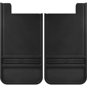 Husky Liners Universal Muddog Mud Flaps | Rubber Rear Mud Flaps - 12" w/o Weight - Black | 55100, 12" X 22" 