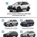FengYu 330lbs Heavy Duty Lockable Roof Rack Cross Bars Compatible with Subaru Forester Wilderness 2022-2026, All-Metal Aluminum Roof Aluminum Roof Rails Crossbars Black Rooftop Cargo Luggage