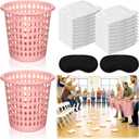 LemonRoad 2 Pack Funny Baby Shower Diaper Games Activities Kits Toss the Diaper in the Pail Hilarious Gender Reveal Games Prizes Accessories for Boys Girls Women Men (Pink)