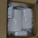 Gold Rechargeable Battery Operated Wall Sconces Set of 2 with Remote, Wireless Dimmable Battery Powered LED Wall Lights, Cordless Wall Lighting Lamp Fixture for Bedroom Living Room