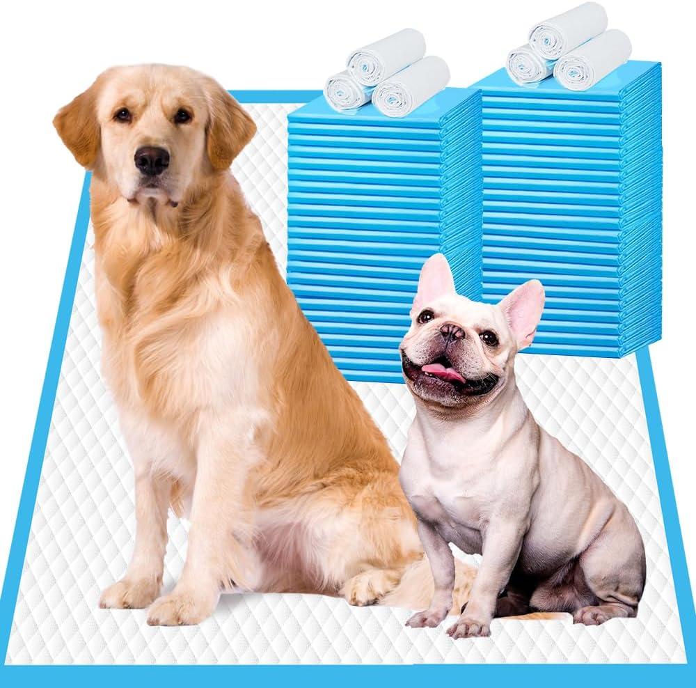 IMMCUTE Dog Pee Pads Extra Large, 30 x 36, 30 Ct, XXL Puppy Pads, Pee Pads for Dogs, Super Absorbent & Leak-Proof Pee Pads, Disposable Potty Pads for Dogs | Puppies | Doggie | Cats | Rabbits (Blue)